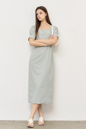 WOMAN 볼레로 슬리브 롱 원피스 [2COL] / WBE2L15506