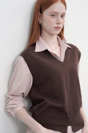 [25FW] WOMAN 더블 레이어 루즈핏 베스트 [3COL] / WBE3L06514