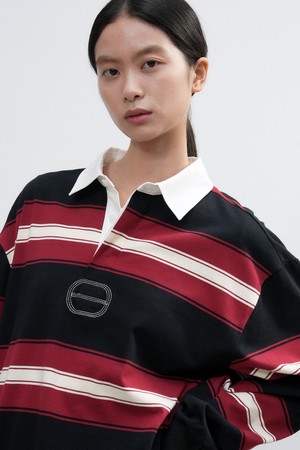 [25FW] UNISEX 클래식 볼드 스트라이프 럭비 티셔츠 [3COL] / SBE3U01005