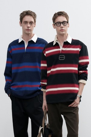 [25FW] UNISEX 클래식 볼드 스트라이프 럭비 티셔츠 [3COL] / SBE3U01005