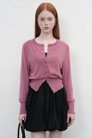 [25FW] WOMAN 시그니처 크루넥 가디건 [4COL] / WBE1L04507