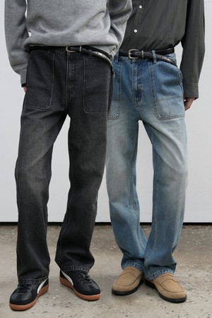 [25FW] MAN 퍼티그 데님 팬츠 [2COL] / SBE3M11002