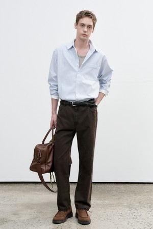 [25FW] MAN 워시드 스트레이트 진 [2COL] / SBE3M11001