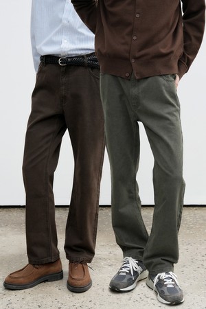 [25FW] MAN 워시드 스트레이트 진 [2COL] / SBE3M11001