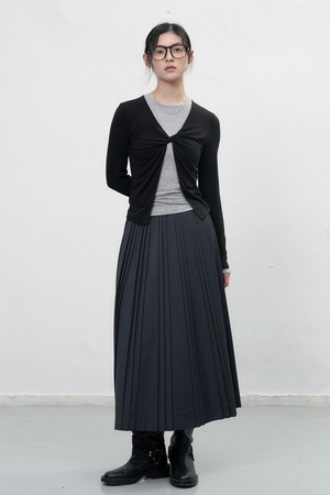 [25FW] WOMAN 맥시 플리츠 스커트 [3COL] / WBE3L13502