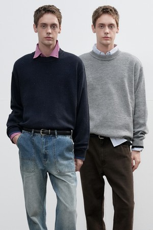 [25FW] MAN 네프사 크루넥 풀오버 [2COL] / SBE3M05001