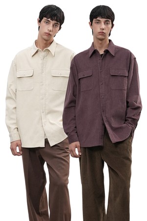 [25FW] MAN 루즈핏 코듀로이 셔츠 [3COL] / SBE3M03005