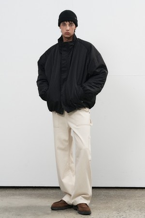 [25FW] UNISEX 패디드 볼륨 블루종 봄버 점퍼 [2COL] / SBE3U07006