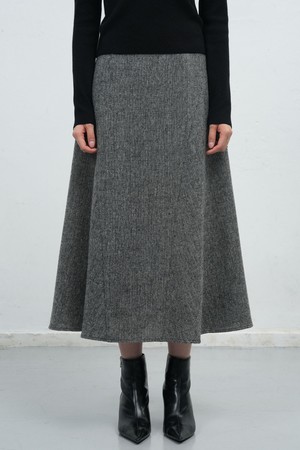 [25FW] WOMAN 울 플레어 롱 스커트 [2COL] / WBE4L13517