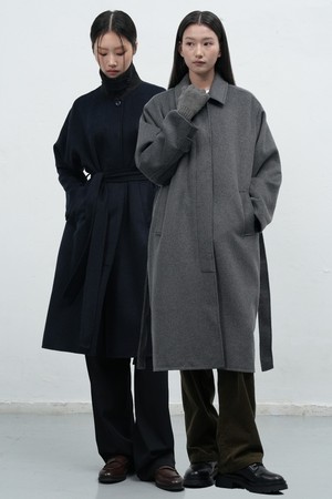 [25FW] WOMAN 발마칸 싱글 핸드메이드 롱코트 [2COL] / WBE3L10510