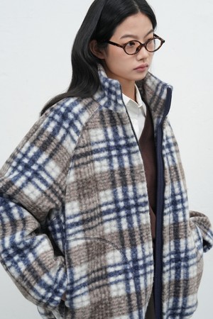 [25FW] UNISEX 웜 체크 플리스 집업 점퍼 [2COL] / SBE3U07013