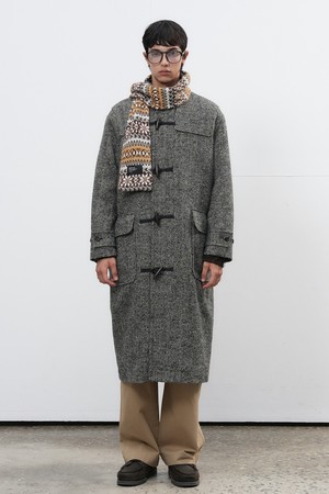 [25FW] MAN 헤링본 하이넥 더플 코트 [2COL] / SBE3M10012