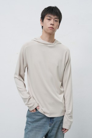 [25FW] MAN 레이어드 소프트 후드티 [2COL] / SBE4M02011