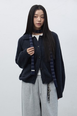 [25FW] WOMAN 부클 카라 포켓 가디건 [3COL] / WBE4L04553