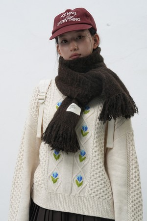 [25FW] WOMAN 플라워 케이블 니트 풀오버 [3COL] / WBE4L05545