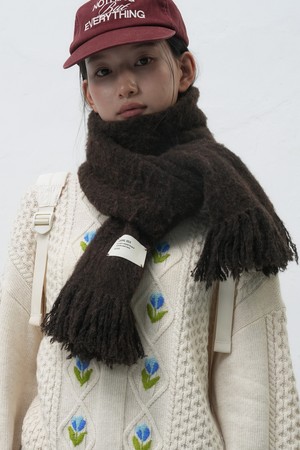 [25FW] UNISEX 헤어리 니트 머플러 [3COL] / SBE4U96014