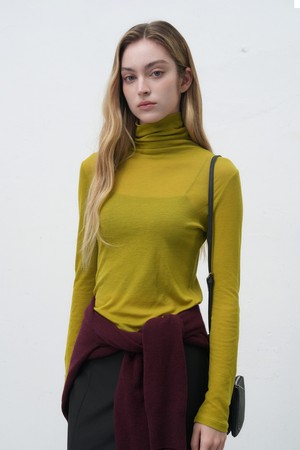 [25FW] WOMAN 소프트 울 터틀넥 티셔츠 [4COL] / WBE4L01520