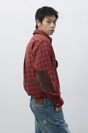 [25FW] MAN 레귤러핏 플란넬 체크 셔츠 [2COL] / SBE4M03009