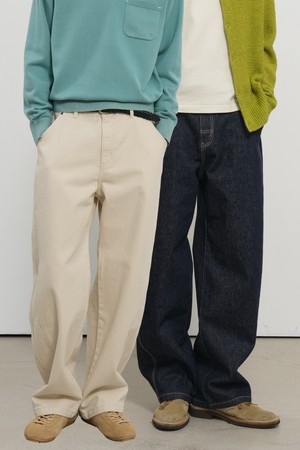 [26SS] MAN 커브드 데님 팬츠 [2COL] / GF1MPT006