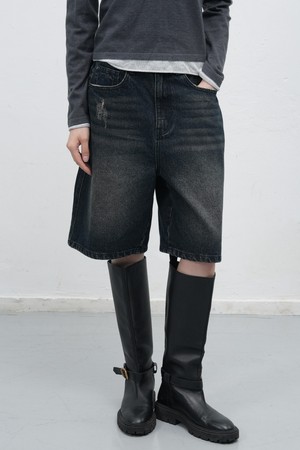 [26SS] WOMAN 와이드 버뮤다 데님 팬츠 [4COL] / WBE1L12504