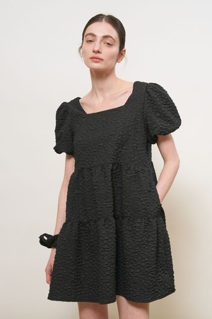 WOMAN 링클 볼륨 퍼프 원피스 [3COL] / WBE2L15503