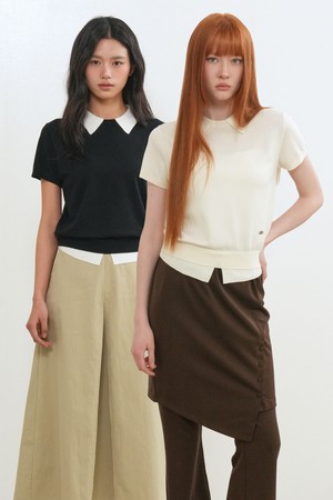 [26SS] WOMAN 레이어드 에센셜 하프 풀오버 [4COL] / WBE2L05533