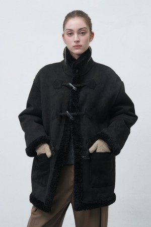 WOMAN 리버시블 무스탕 더플 코트 [4COL] / GF8LCT522