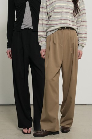 [26SS] WOMAN 투턱 세미 와이드 슬랙스 [2COL] / GF1LPT503