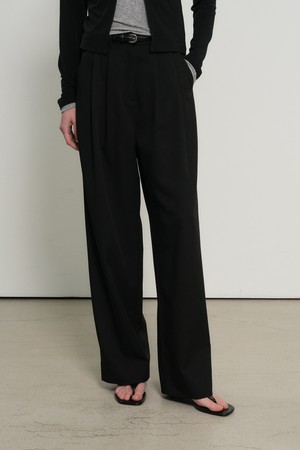 [26SS] WOMAN 투턱 세미 와이드 슬랙스 [2COL] / GF1LPT503