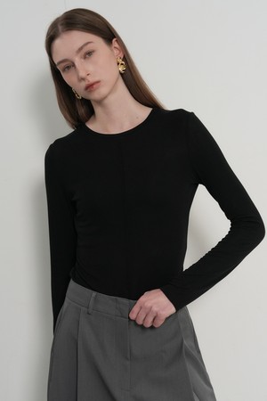 [26SS] WOMAN 에어리 라운드넥 핀턱 티셔츠 [8COL] / GF1LTS505