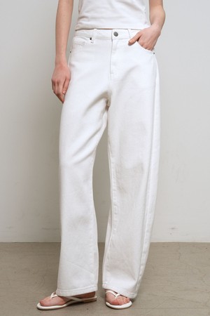 [26SS] WOMAN 워싱 커브드 데님 팬츠 [2COL] / GF1LPT509