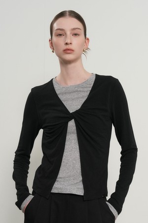 [26SS] WOMAN 레이어드 트위스트 티셔츠 [4COL] / WBE3L01502