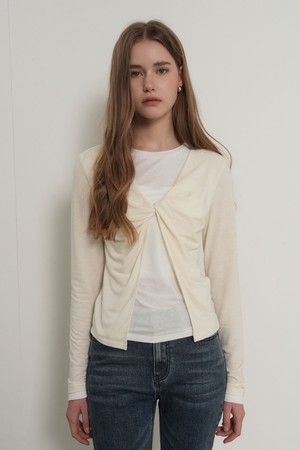 [26SS] WOMAN 레이어드 트위스트 티셔츠 [4COL] / WBE3L01502