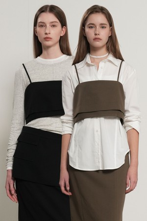 [26SS] WOMAN 더블 레이어드 뷔스티에 2COL / GF1LSH503