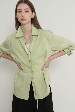 [26SS] WOMAN 벨티드 핀턱 셔츠 3COL / GF1LSH502