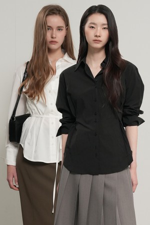 [26SS] WOMAN 벨티드 핀턱 셔츠 3COL / GF1LSH502