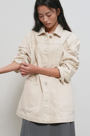 [26SS] WOMAN 더블 포켓 데님 워크 자켓 [2COL] / GF1LJK512