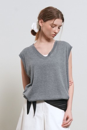 [26SS] WOMAN 백 포인트 루즈핏 베스트 [3COL] / GF1LKV519