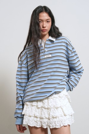 [26SS] WOMAN 멀티 스트라이프 럭비 티셔츠 [3COL] / GF1LTS514