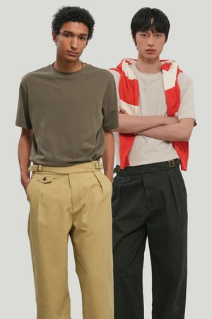 [26SS] MAN 스티치 반팔 티셔츠 [4COL] / GF1MTS003