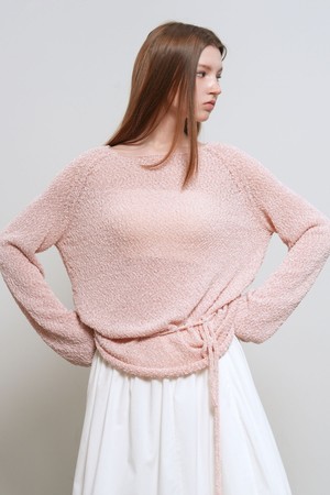 [26SS] WOMAN 시어 부클 보트넥 풀오버 [3COL] / GF1LKP511