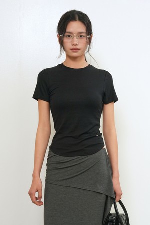 [26SS] WOMAN 아세테이트 라운드넥 티셔츠 [4COL] / GF2LTS509