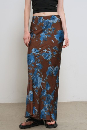 [26SS] WOMAN 프린티드 바이어스 롱 스커트 [2COL] / GF2LSK507