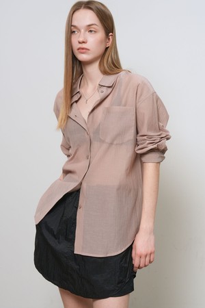 [26SS] WOMAN 링클 시어 셔츠 [6COL] / WBE2L03531