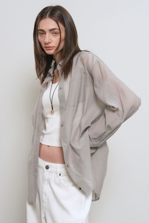 [26SS] WOMAN 링클 시어 셔츠 [6COL] / WBE2L03531