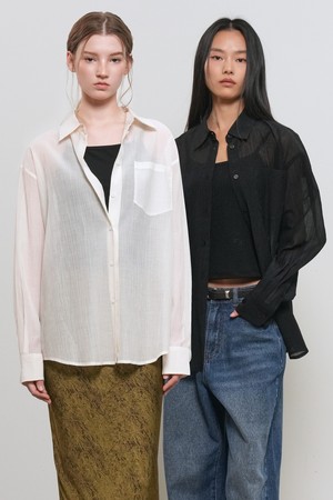 [26SS] WOMAN 링클 시어 셔츠 [6COL] / WBE2L03531