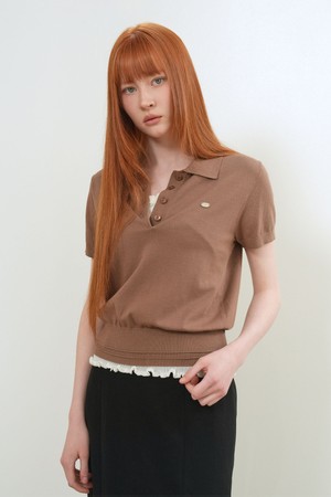 [26SS] WOMAN 에어리 에센셜 카라 하프 니트 [4COL] / WBE2L05513