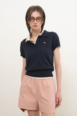 [26SS] WOMAN 에어리 에센셜 카라 하프 니트 [4COL] / WBE2L05513