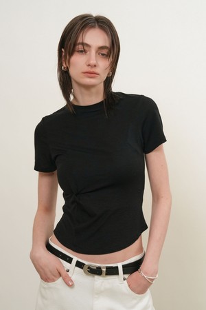 [26SS] WOMAN 아세테이트 꼬임 반팔 티셔츠 [3COL] / GF2LTS520