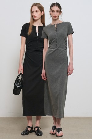 [26SS] WOMAN 핏티드 셔링 롱 원피스 [2COL] / GF1LOP506